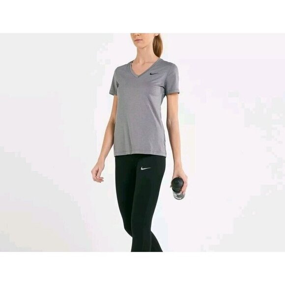 Nike Pro Victory Trainingstop met korte mouwen voor dames Grey Pet Small - Picture 3 of 12